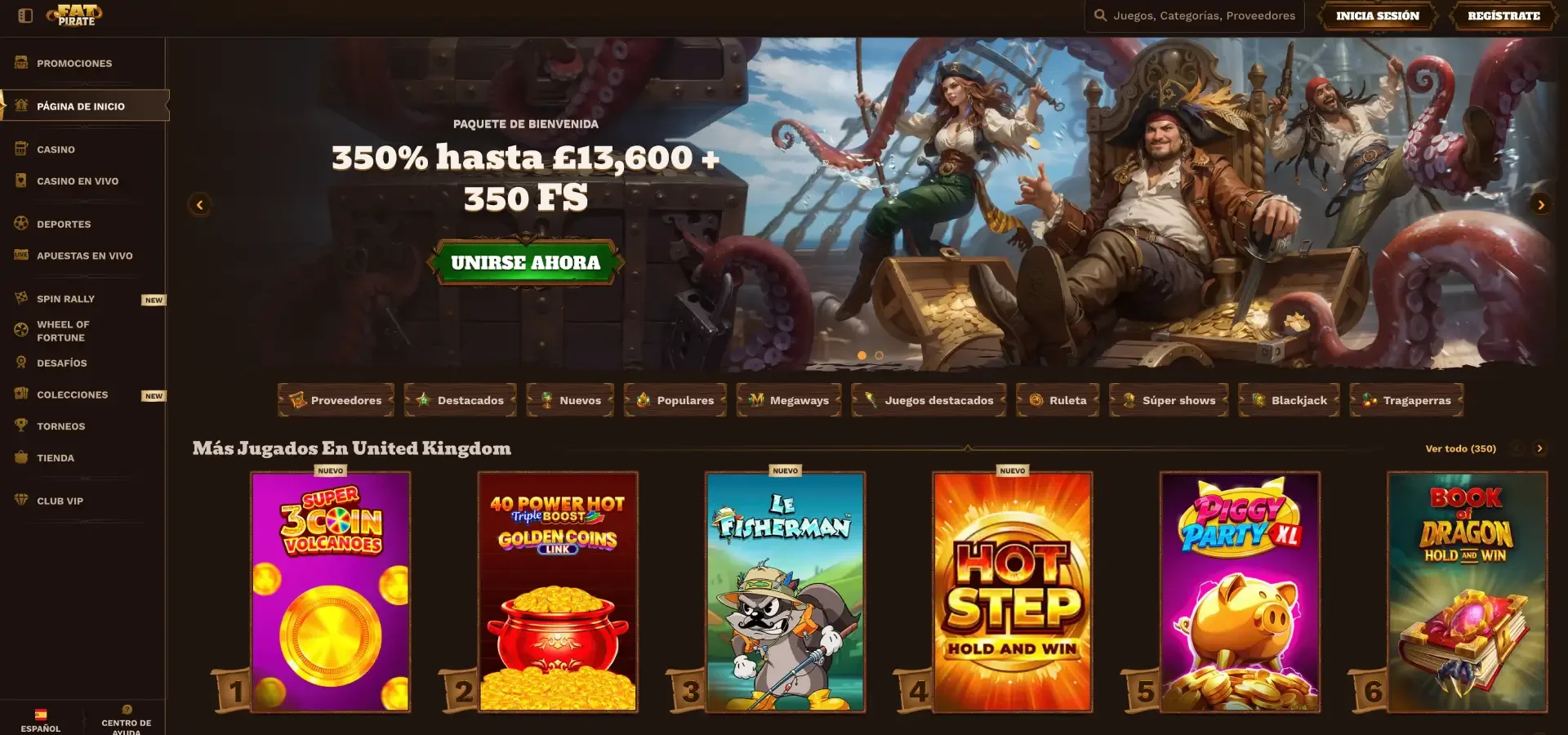 review Fat Pirate Casino logo
