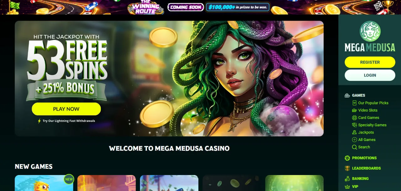 review Mega Medusa Casino logo