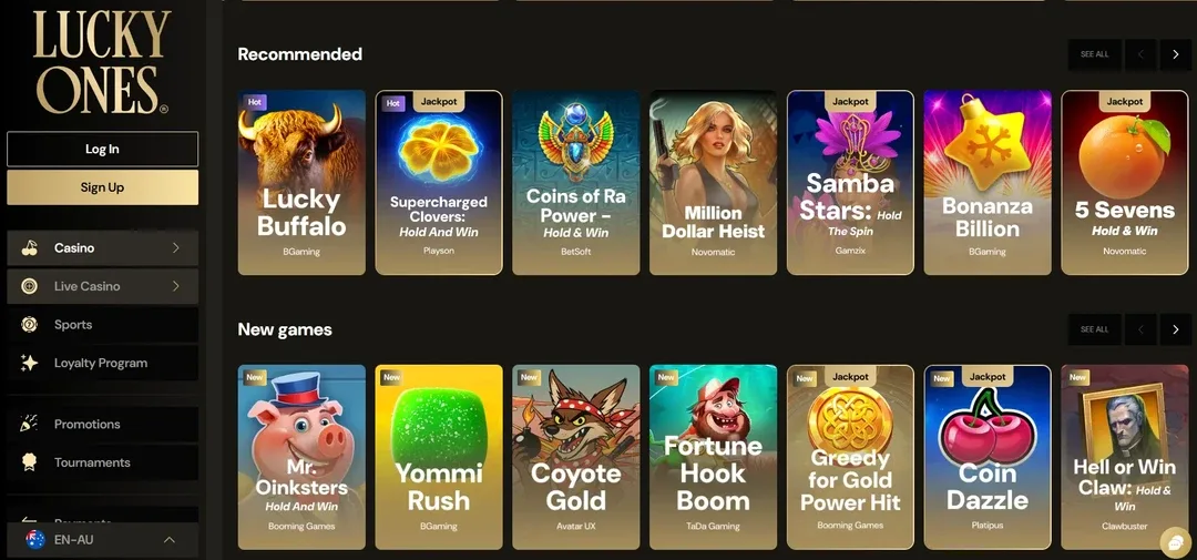 review Lucky Ones Casino