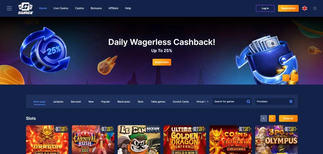 review Surge Casino